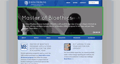 Desktop Screenshot of bioethicsinstitute.org